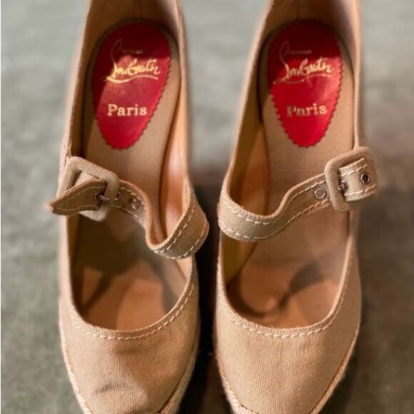 #140 CHRISTIAN LOUBOUTIN Mallorca Wedge - Picture 8 of 11